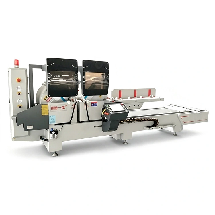 CNC пила за сечење со две глави за сечење 45° и 90°